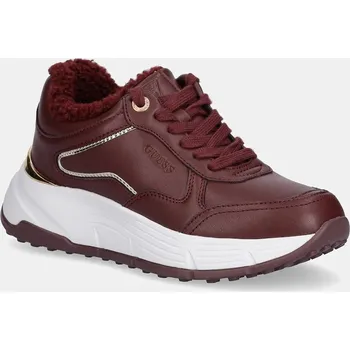 Dámské tenisky Tenisky Guess FARREA dámské, vínová barva, FLFRRE ELE12 FLFRRE.ELE12.WINE 93X, EUR 36