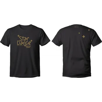 StarDance tričko bez límečku StarDance - Tričko unisex černé - L