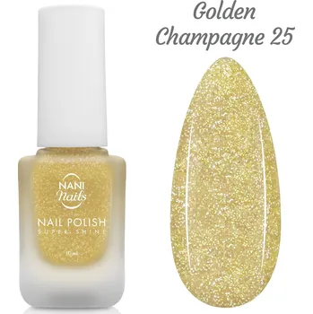 Lak na nehty NANI lak na nehty Super Shine 10 ml - Golden Champagne