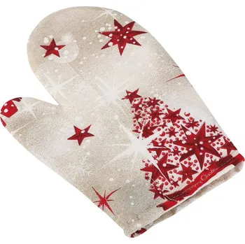 Chňapka Brotex Vánoční chňapka stromek červený