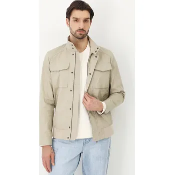 Pánská softshellová bunda Bunda Medicine pánská, béžová barva, přechodná RS25.KUM302 80X, vel. L