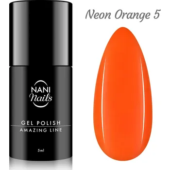 Lak na nehty NANI gel lak Amazing Line 5 ml - Neon Orange