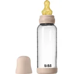 BIBS BIBS antikoliková skleněná lahev s kaučukovou savičkou 240ml Blush