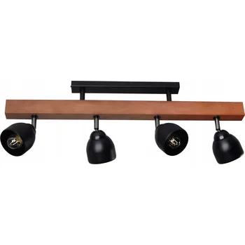 STROPNÍ LED LAMPA STROPNÍ SVÍTIDLO 022-4PR DŘEVO KOV