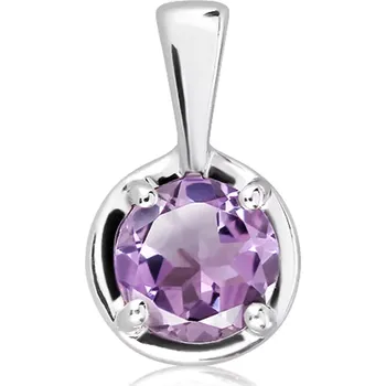 Přívěsek Hermes S Ametyst - stříbrný přívěsek s ametystem