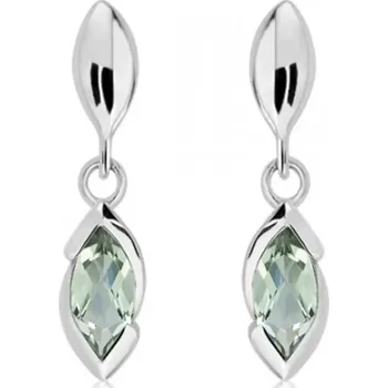 Náušnice Jovana S Green Amethyst - stříbrné náušnice se zeleným ametystem