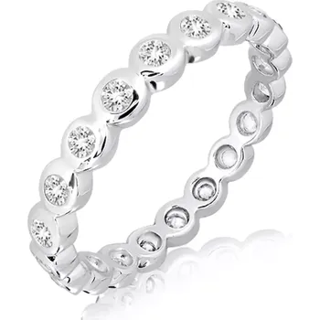 Prsten Tibera S White Topaz - prsten ze stříbra s bílým topazem