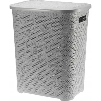 Koš na prádlo Volně stojící koš na prádlo Galicja 55 l šedý