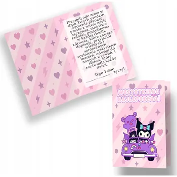 Narozeninové přání s blahopřáním KRÁLÍČEK EMO růžové - k narozeninám [2 ks]