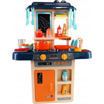Dětská kuchyňka DĚTSKÁ KUCHYŇKA KOHOUTEK PÁRA SVĚTLO ZVUK 42 dílů