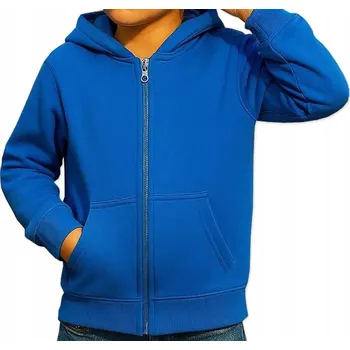 Chlapecká mikina F26 Kolekce dětská mikina bavlna modrá, velikost 158