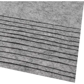 Barevná dekorační plsť A4 - 166g/m2 - 87 - šedý melír