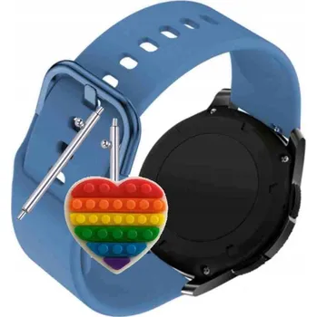 Pouzdro na mobilní telefon Řemínek Řemínek pro Amazfit Bip U Pro, Silikonový Modrý Smyčka, nastavitelný