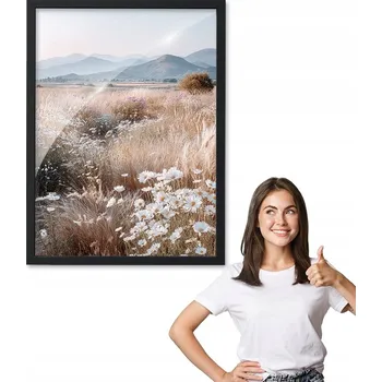 Obraz Obraz s rámem vzor HORY LOUKA černý rámeček 50x70 do kuchyně