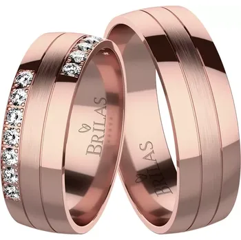 Prsten Trojan Red - snubní prsteny z červeného zlata