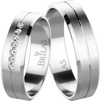 Prsten Dimidius White - nevšední zlaté snubní prsteny