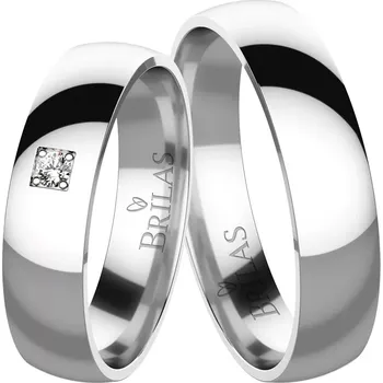 Prsten Mimosa White Diamond - snubní prsteny z bílého zlata