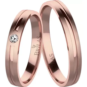 Prsten Nina Red - snubní prsteny z červeného zlata