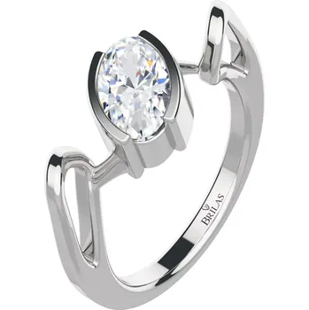 Prsten Anea S White Topaz - prsten ze stříbra s bílým topazem