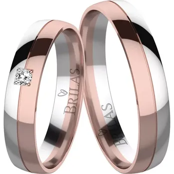 Prsten Korina Colour RW - elegantní snubní prsteny v kombinaci červeného a bílého zlat