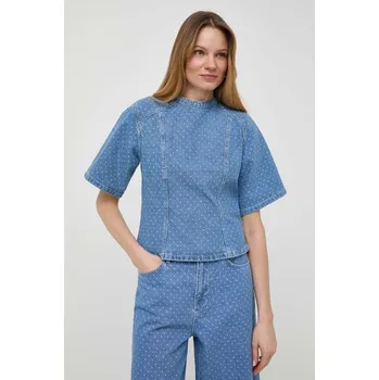 Dámská halenka Džínová blůza Custommade Stella 999449289 modrá 55X, vel. 38