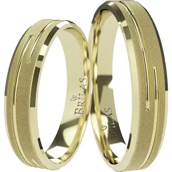 Prsten Raven Gold - decentní snubní prstýnky ze žlutého zlata