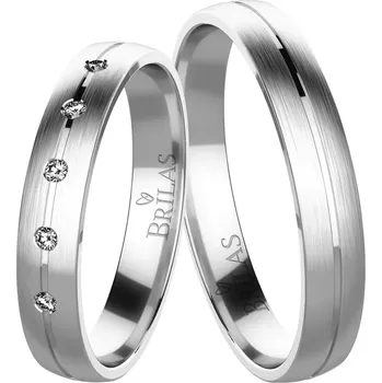 Prsten Sarah White - snubní prsteny z bílého zlata