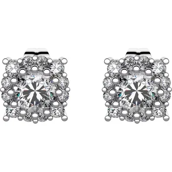 Náušnice Vilemína - stříbrné náušnice se zirkony