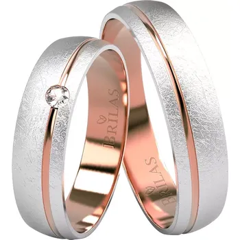 Prsten Jordana Colour RW - snubáky z bílého a červeného zlata