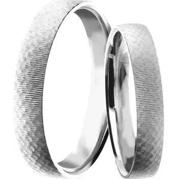 Prsten Osman White - snubáčky z bílého zlata v matu