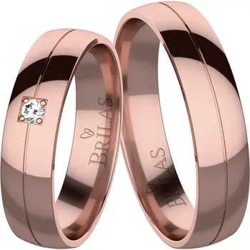 Prsten Tara Red - snubní prsteny z červeného zlata