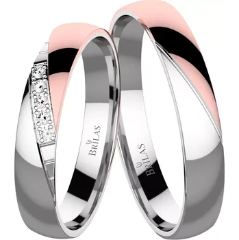 Prsten Eleanor Colour RW - snubní prsteny z kombinovaného zlata