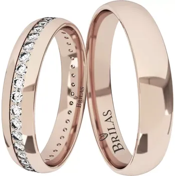 Prsten Rinda Red - snubní prsteny z červeného zlata