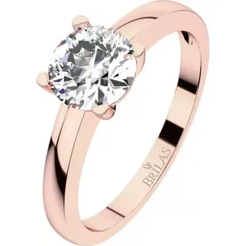 Prsten Hebe R Briliant - zásnubní prsten z růžového zlata s briliantem