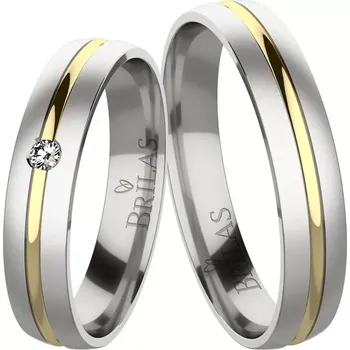 Prsten Marion Colour GW - jemné snubní prsteny z kombinovaného zlata