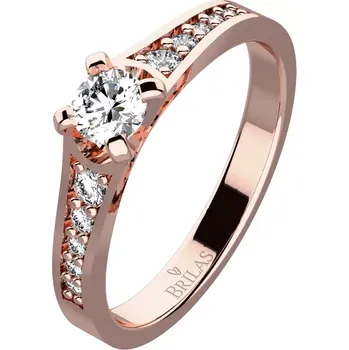 Prsten Patricie Red - zlatý prsten zdobený kamínky