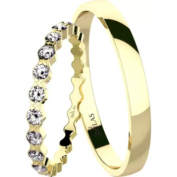 Prsten Salma II Gold - snubní prsteny ze žlutého zlata