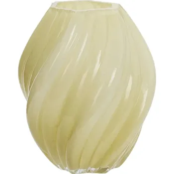 Váza Dekorativní váza Madam Stoltz 18,5 x 24 cm J71242027A žlutá 10X