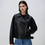 Reserved - Bunda křivák s páskem - černý - UA656-99X - UA656-99X-XL