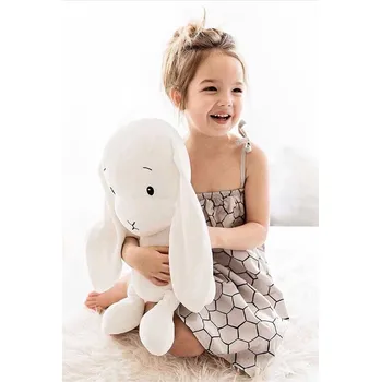 plyšák Dětská plyšová hračka Effiki Krolik.Effik.M.013.023 bílá 00X, vel. M