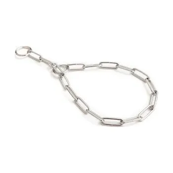 Obojek pro psa HUHUBAMBOO obojek stahovací řetízek 70cm, chrom