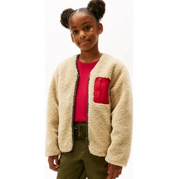 Chlapecká bunda Dětská bunda Tommy Hilfiger KS0KS00657.9BYA béžová 12X, vel. 152