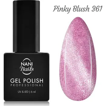 Lak na nehty NANI Cat Eye gel lak 6 ml - Pinky Blush