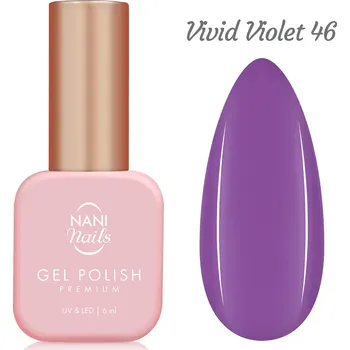 Lak na nehty NANI gel lak Premium 6 ml - Vivid Violet