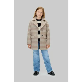 Dětský kabát Calvin Klein Jeans IG0IG03006.9BYA béžová 08X, vel. 128