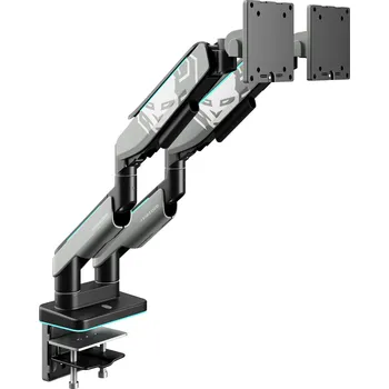 Držák monitoru Dvojité rameno na monitory 49″, šedo-černé RGB X-Arm Dual