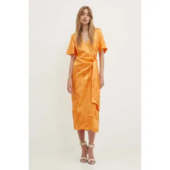 Dámské oblečení Šaty Never Fully Dressed Vienna NFDDR1533 oranžová 20X, vel. XS