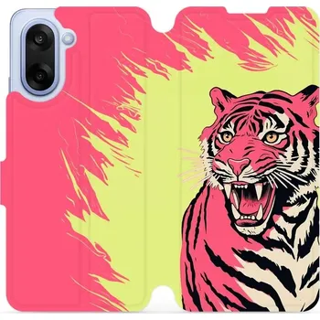 Pouzdro na mobilní telefon Flipové pouzdro Mobiwear - OnePlus Nord CE5 - VP51S Tygřík (Knížkové flip pouzdro, obal, kryt na mobil OnePlus Nord CE 5 - VP51S Tygřík, materiál Umělá kůže + TPU - ochrana 360°, stojánek, silikonová vanička, magnetické zavírání)