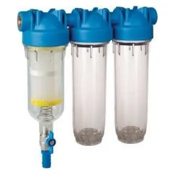 Filtrace vody Atlas Filtri Filtr Atlas Hydra Rainmaster Trio RSH1 + 2 Prázdné nádoby, třístupňová filtrace s mechanickou filtrací a dvěma prázdnými nádobami