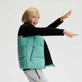 Chlapecká bunda Reserved - Prošívaná vesta s kapsami - petrolejová - QG003-67X - QG003-67X-U13